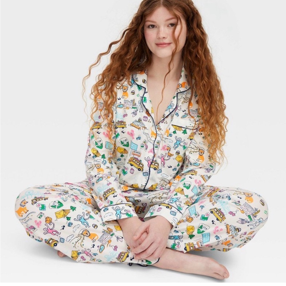 Roller Rabbit x Target Road Trip Long Sleeve Pajama Set Sold Out